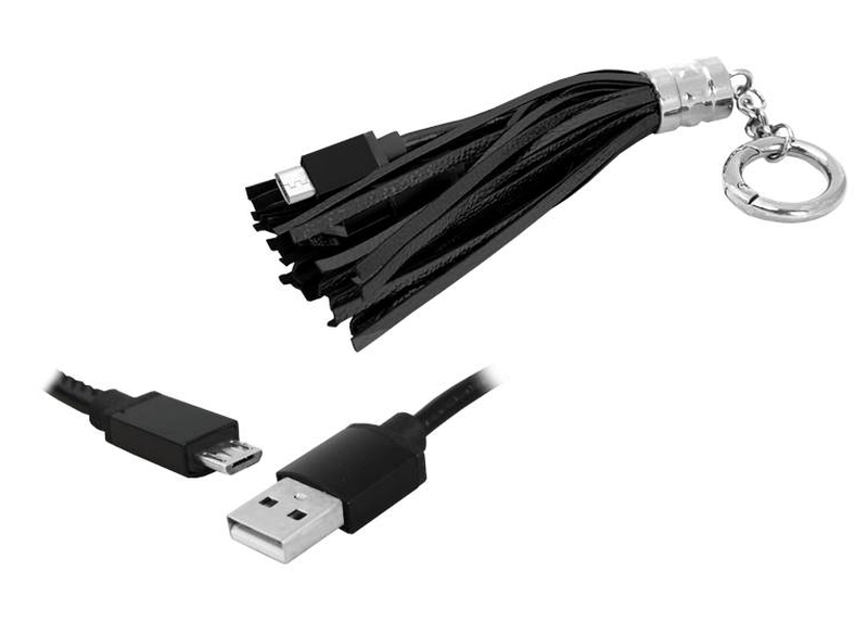 USB - micro USB nabjac kbel ako kenka, farba ierna