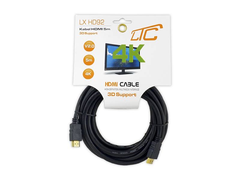 Kabel HDMI 5m 4K v2.0 LX HD92