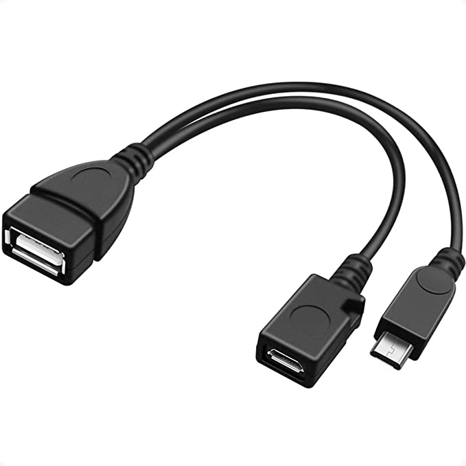 OTG redukn kabel USB A/ female+Micro USB/ female - Micro USB/ male