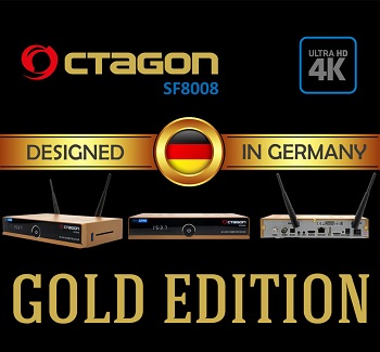 Limitovan verzia verzia Octagon SF8080 4K GOLD a Octagon SF8080 4K SILVER